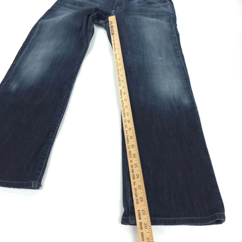 CITIZENS OF HUMANITY Sid Straight Leg Jeans Dark Denim Minimal Quiet Luxury 36